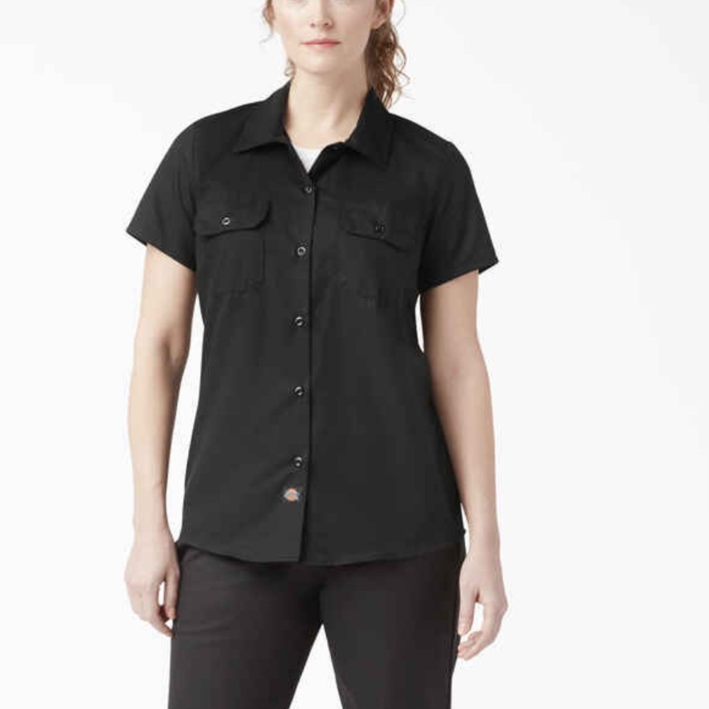 ✨NWT✨ Dickies women’s original fit flex work shirt SZ L - Picture 6 of 6